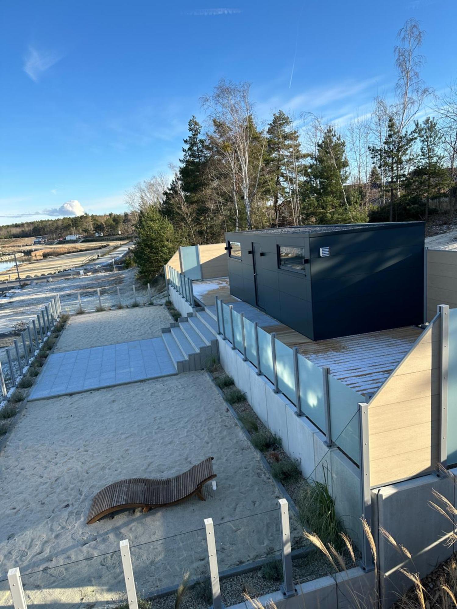 Schwimmendes Ferienhaus Sky Elsterheide Buitenkant foto